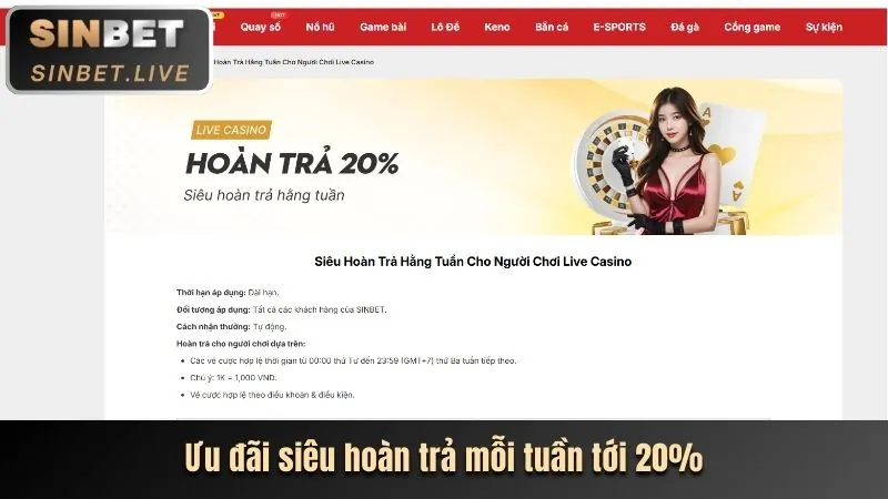 Hoàn trả không giới hạn Fun88